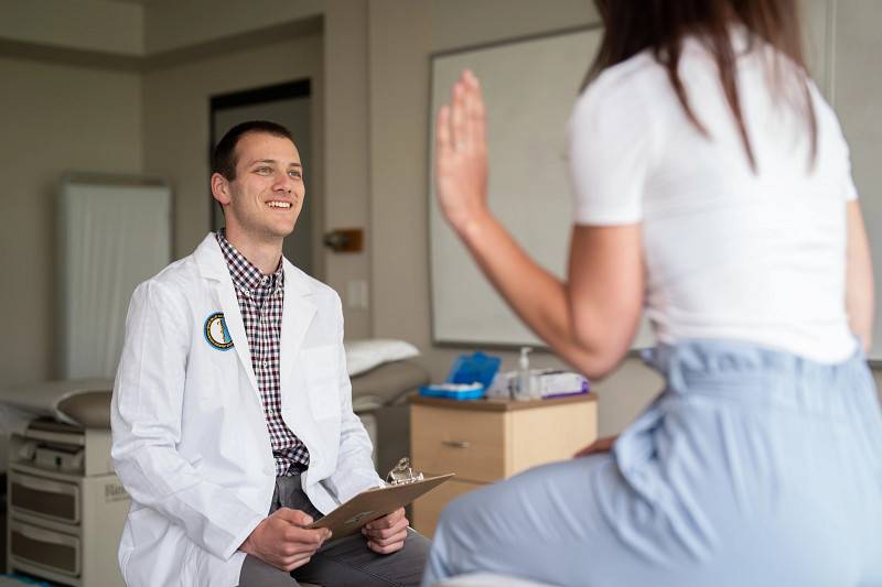 GVSU health student.